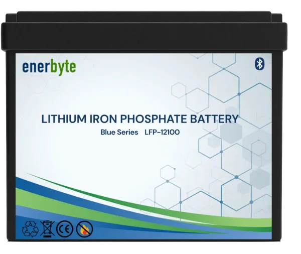 Enerbyte 12V 100Ah LiFePO4 Solar Battery – High Performance Lithium Battery for Solar & Backup Systems in Pakistan