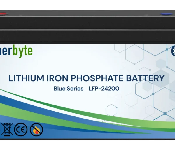 Enerbyte 24V 200Ah LiFePO4 Solar Battery – High Capacity 5.12kWh Lithium Battery for Solar & Backup Systems in Pakistan